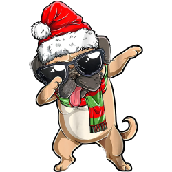 Bulldog Dab Noël