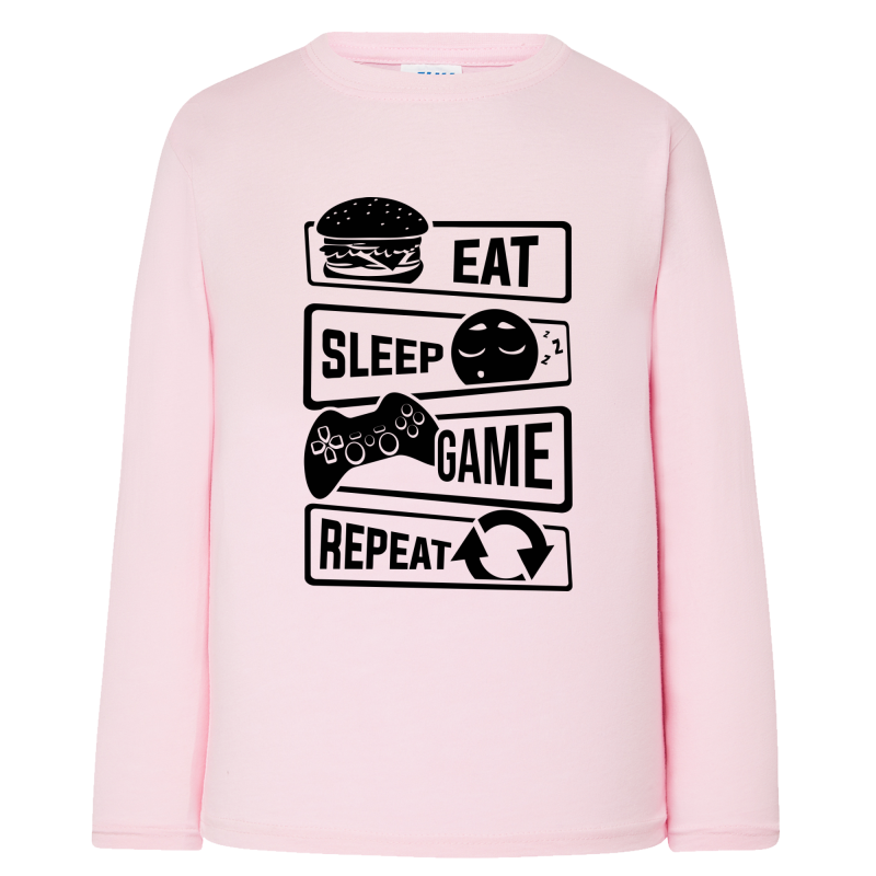 Eat Sleep Game - T-shirts Manches longues