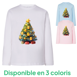 Pïkachu Sapin de Noël - T-shirts Manches longues