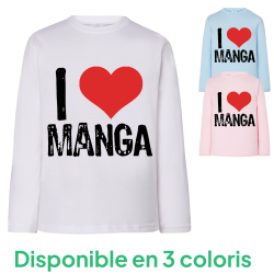 I love Manga - T-shirts Manches longues