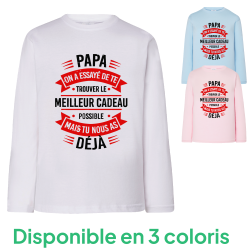 Papa cadeau - T-shirts Manches longues