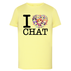 I Love Chat - T-shirt adulte et enfant