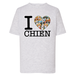I Love Chien - T-shirt adulte et enfant