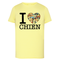I Love Chien - T-shirt adulte et enfant