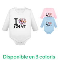 I Love Chat - Body Manches Longues