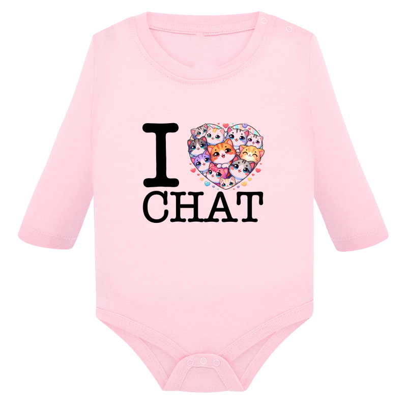 I Love Chat - Body Manches Longues