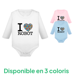 I Love Robot - Body Manches Longues