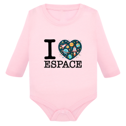 I Love Espace - Body Manches Longues