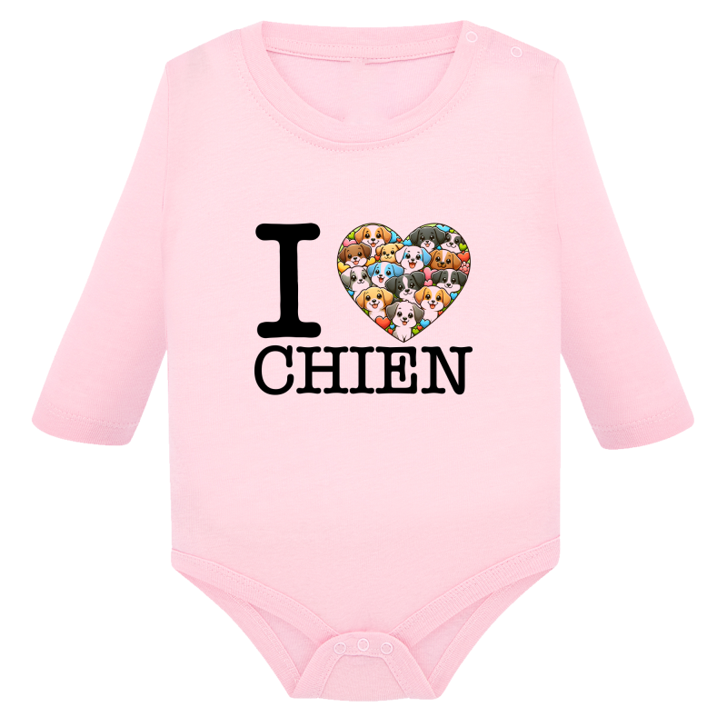I Love Chien - Body Manches Longues