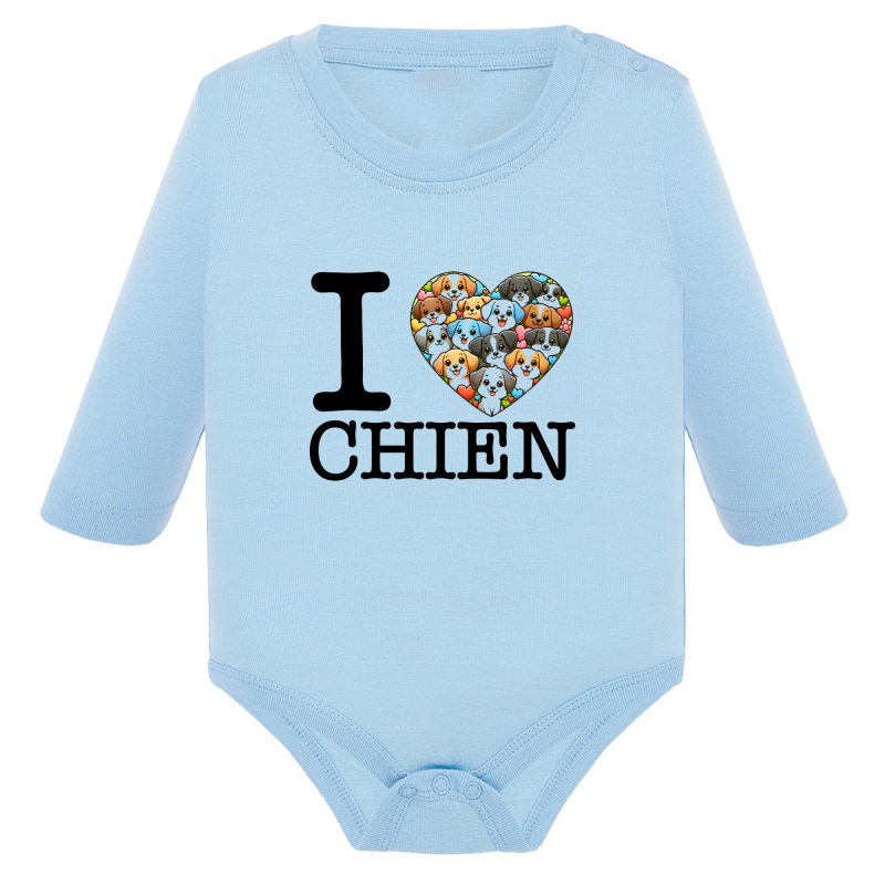 I Love Chien - Body Manches Longues