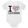 I Love Licorne - Body Bébé
