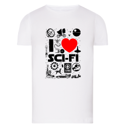 I love Sci-Fi - T-shirt adulte et enfant