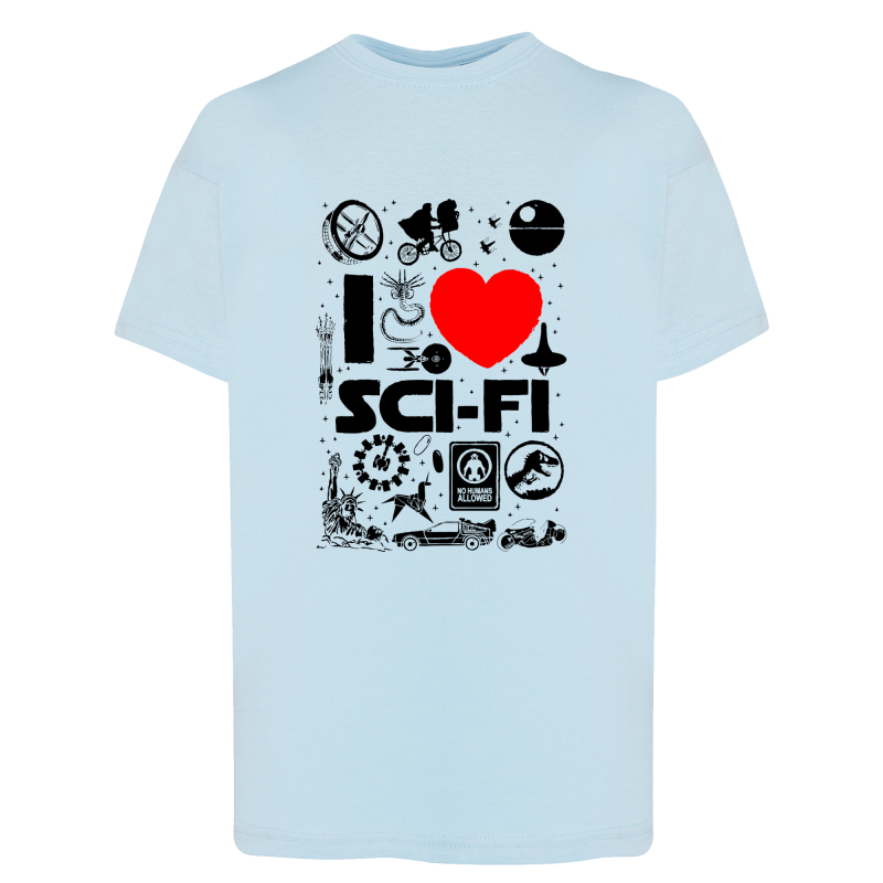 I love Sci-Fi - T-shirt adulte et enfant