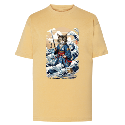 Chat Samouraï Vague - T-shirt adulte et enfant