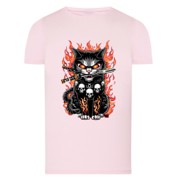 Chat Sabre flamme - T-shirt adulte et enfant