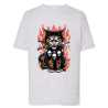 Chat Sabre flamme - T-shirt adulte et enfant