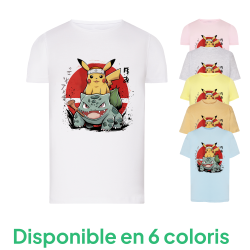 Pikachu Bulbizarre Manga - T-shirt adulte et enfant