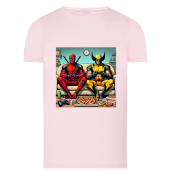 Deadpool vs Wolverine console - T-shirt adulte et enfant