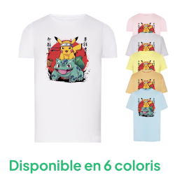 Pikachu Bulbizarre Manga - T-shirt adulte et enfant