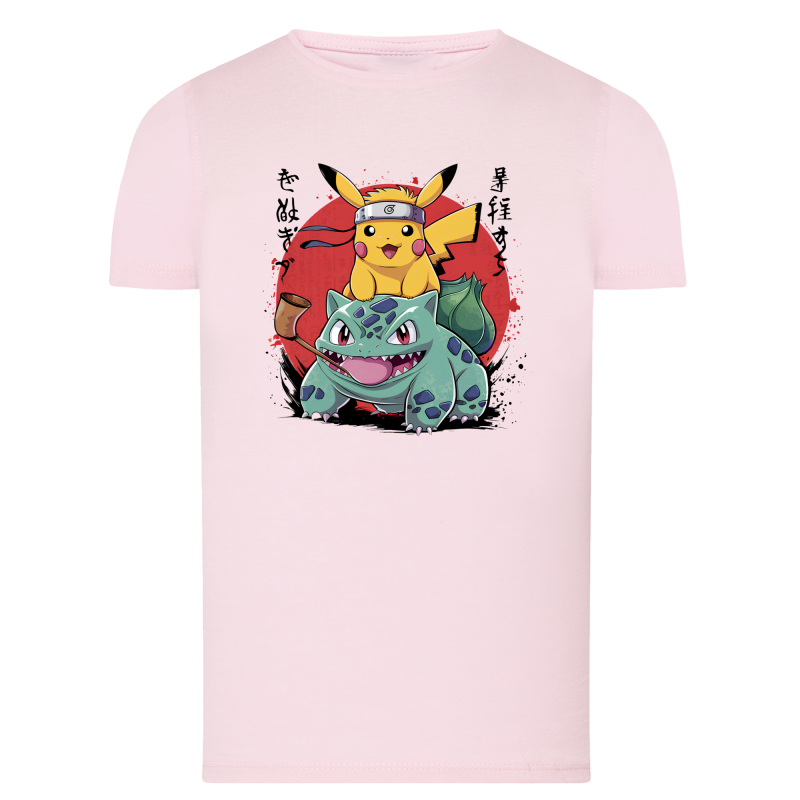 Pikachu Bulbizarre Manga - T-shirt adulte et enfant