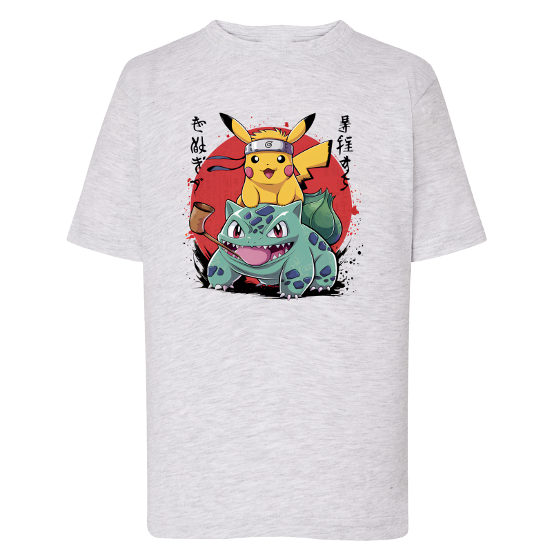 Pikachu Bulbizarre Manga - T-shirt adulte et enfant