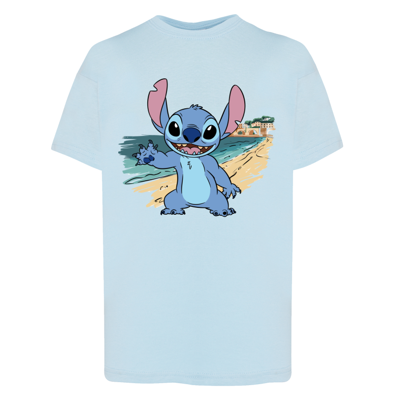 Stitch Plage Ajaccio - T-shirt adulte et enfant