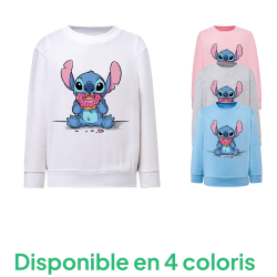 Stitch Donut - Sweatshirt Enfant et Adulte