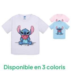 Stitch donuts - T-shirt bébé