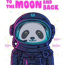 Panda Astronaute