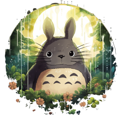 Miyazaki univers Totoro IA 4